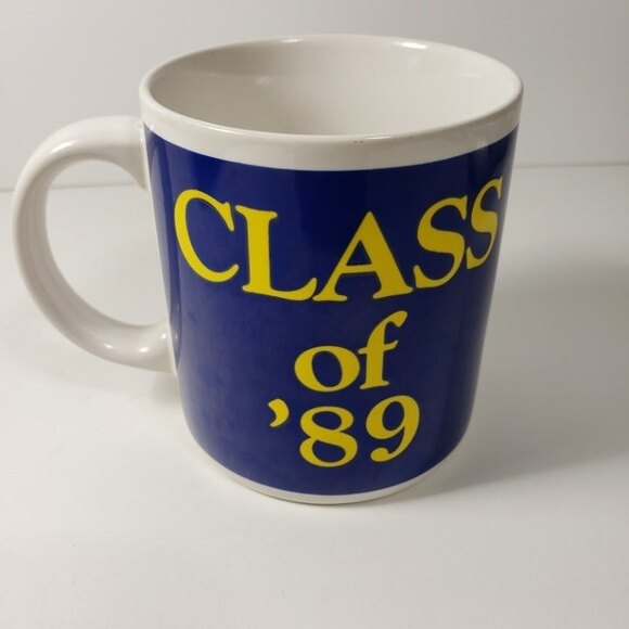 Vintage Ceramic Coffee Tea Mug Class of 89 8 oz Retro School Y2K College Gift - Picture 1 of 7